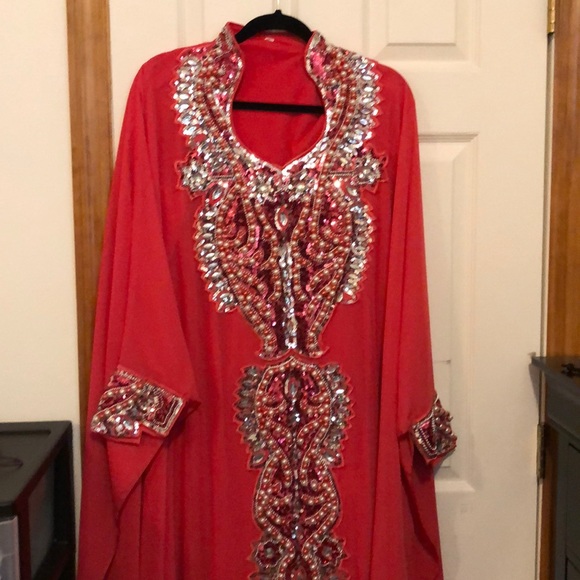 Dresses & Skirts - Beaded maxi dress abaya